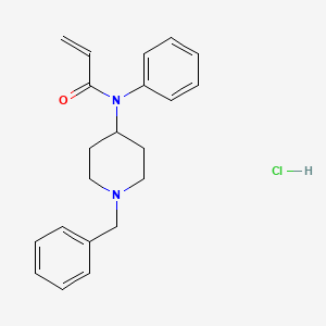 molecular formula C21H25ClN2O B10778717 N-phenyl-N-[1-(phenylmethyl)-4-piperidinyl]-2-propenamidemonohydrochloride 