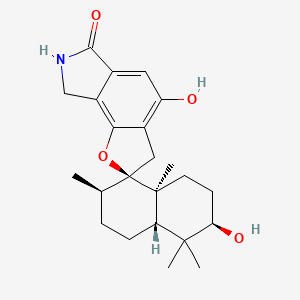 molecular formula C23H31NO4 B10778778 Stachybotrylactam 