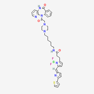 molecular formula C40H43BF2N8O3S B10778897 BODIPY-pirenzepine 