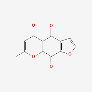 molecular formula C12H6O5 B10778926 Khellinquinone CAS No. 481-71-0