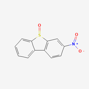 molecular formula C12H7NO3S B10778933 3-Nitrodibenzothiophene-5-oxide CAS No. 68925-98-4
