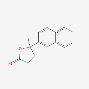 molecular formula C15H14O2 B10778984 5-Methyl-5-naphthalen-2-yloxolan-2-one CAS No. 21053-55-4