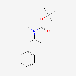 molecular formula C15H23NO2 B10779002 Tert-butylmethyl(1-phenylpropan-2-yl)carbamate 