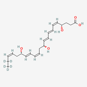 molecular formula C22H32O5 B10779038 Resolvin D3-d5 