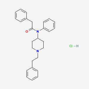 molecular formula C27H31ClN2O B10779240 N-(1-phenethylpiperidin-4-yl)-N,2-diphenylacetamide,monohydrochloride 
