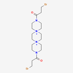 molecular formula C18H32Br2N4O2+2 B10779273 Dibrospidium CAS No. 86641-78-3