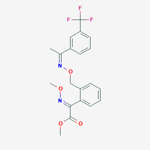molecular formula C20H19F3N2O4 B10779284 Methyl (2e)-(Methoxyimino)(2-{[({(1z)-1-[3-(Trifluoromethyl)phenyl]ethylidene}amino)oxy]methyl}phenyl)ethanoate CAS No. 863649-09-6