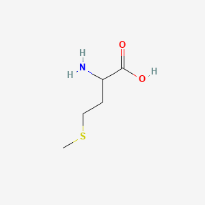 molecular formula C5H11NO2S<br>C5H11NO2S<br>CH3S(CH2)2CH(NH2)COOH B10779322 (+-)-Methionine CAS No. 33807-07-7