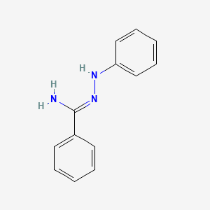 molecular formula C13H13N3 B10779405 N'-phenylbenzenecarboximidohydrazide 