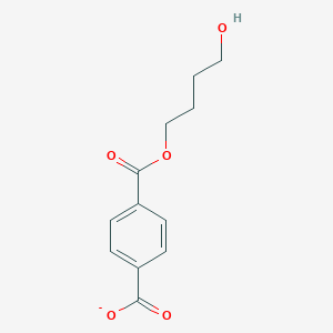 molecular formula C12H13O5- B107795 1,4-Benzenedicarboxylic acid, mono(4-hydroxybutyl) ester CAS No. 63317-89-5
