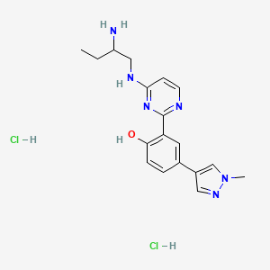molecular formula C18H24Cl2N6O B10779528 CRT0066101 dihydrochloride 