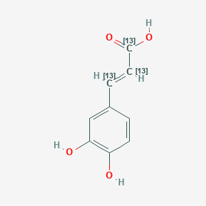 molecular formula C9H8O4 B10779608 Caffeic acid-13C3 