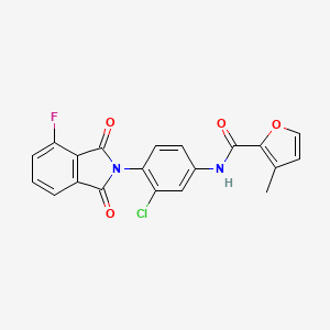 molecular formula C20H12ClFN2O4 B10779814 VU0486321 