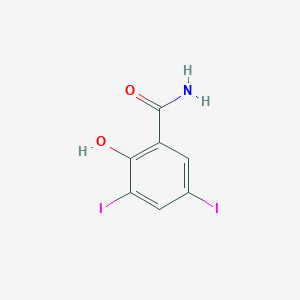 molecular formula C7H5I2NO2 B107803 2-Hydroxy-3,5-diiodobenzamide CAS No. 18071-54-0