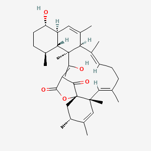 molecular formula C34H46O5 B10780481 Tetromycin B 