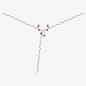 molecular formula C58H111NO5 B107807 Octadecanoic acid, (2-heptadecyl-4(5H)-oxazolylidene)bis(methylene) ester CAS No. 15655-33-1