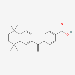 molecular formula C23H26O2 B10781001 4-[1-(5,5,8,8-Tetramethyl-5,6,7,8-tetrahydro-naphthalen-2-yl)-vinyl]-benzoic acid 