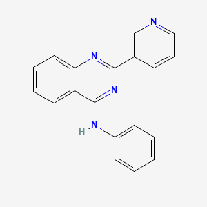 molecular formula C19H14N4 B10781012 N-phenyl-2-pyridin-3-ylquinazolin-4-amine 