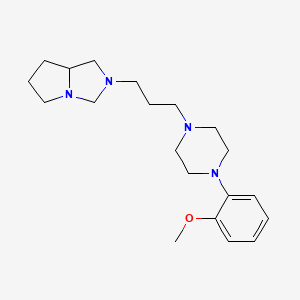 molecular formula C20H32N4O B10781043 2-{3-[4-(2-Methoxy-phenyl)-piperazin-1-yl]-propyl}-hexahydro-pyrrolo[1,2-c]imidazole 