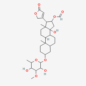 molecular formula C31H46O10 B10781076 Formylstrospeside CAS No. 6875-10-1