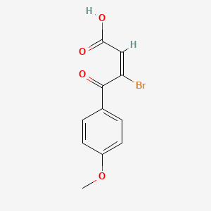 molecular formula C11H9BrO4 B10781222 Bromebric acid CAS No. 5711-40-0