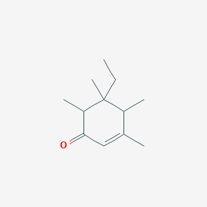 molecular formula C12H20O B107813 5-Ethyl-3,4,5,6-tetramethyl-2-cyclohexen-1-one CAS No. 17369-61-8