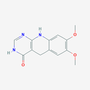 molecular formula C13H13N3O3 B10781387 7,8-Dimethoxy-5,10-dihydro-1H-pyrimido[4,5-b]quinolin-4-one 