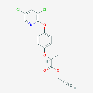 molecular formula C17H13Cl2NO4 B107814 Prop-2-ynyl 2-(4-((3,5-dichloro-2-pyridyl)oxy)phenoxy)propionate CAS No. 72280-52-5