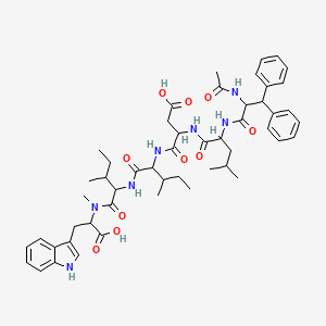 molecular formula C51H67N7O10 B10781461 Ac-DL-Dip-DL-Leu-DL-Asp-DL-xiIle-DL-xiIle-DL-N(Me)Trp-OH 