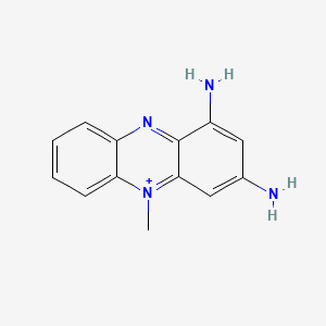 molecular formula C13H13N4+ B10781576 1,3-Diamino-5-methylphenazin-5-ium 