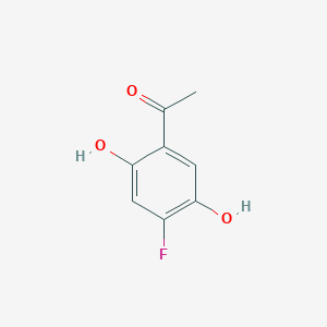 molecular formula C8H7FO3 B107816 1-(4-Fluoro-2,5-dihydroxyphenyl)ethanone CAS No. 88772-48-9