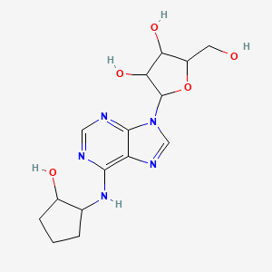 molecular formula C15H21N5O5 B10781615 N-(2-Hydroxycyclopentyl)adenosine 