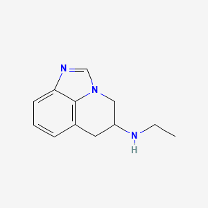 molecular formula C12H15N3 B10781625 N-ethyl-1,3-diazatricyclo[6.3.1.04,12]dodeca-2,4,6,8(12)-tetraen-10-amine 