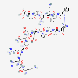 molecular formula C109H169N33O32 B10781659 H-DL-Lys-DL-Ser-DL-His-Gly-DL-Arg-DL-xiThr-DL-Gln-DL-Asp-DL-Glu-DL-Asn-DL-Pro-DL-Val-DL-Val-DL-His-DL-Phe-DL-Phe-DL-Lys-DL-Asn-DL-xiIle-DL-Val-DL-xiThr-OH 