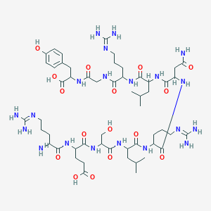 molecular formula C53H90N20O16 B10781686 H-DL-Arg-DL-Glu-DL-Ser-DL-Leu-DL-Arg-DL-Asn-DL-Leu-DL-Arg-Gly-DL-Tyr-OH 