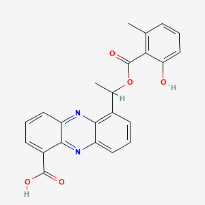 molecular formula C23H18N2O5 B10781698 Saphenamycin CAS No. 83198-27-0
