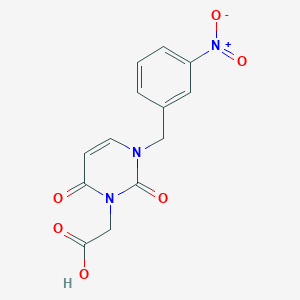 molecular formula C13H11N3O6 B10781712 [3-(3-Nitro-benzyl)-2,6-dioxo-3,6-dihydro-2H-pyrimidin-1-yl]-acetic acid 