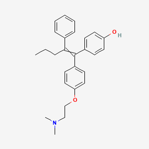 molecular formula C27H31NO2 B10781713 4-[1-[4-[2-(Dimethylamino)ethoxy]phenyl]-2-phenylpent-1-enyl]phenol 