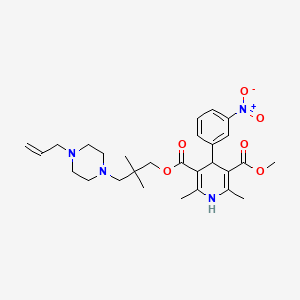molecular formula C28H38N4O6 B10781801 Iganidipine CAS No. 752171-43-0