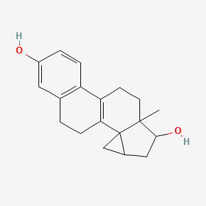 molecular formula C19H22O2 B10781812 7-Methylpentacyclo[8.8.0.02,4.02,7.011,16]octadeca-1(10),11(16),12,14-tetraene-6,14-diol 