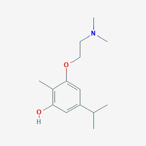 molecular formula C14H23NO2 B10781873 Deacetyl moxisylyte hydrochloride 