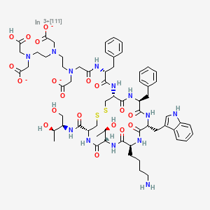 molecular formula C63H84InN13O19S2 B10781881 OctreoScan 