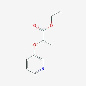 molecular formula C10H13NO3 B107821 Ethyl 2-(3-pyridinyloxy)propanoate CAS No. 18343-00-5