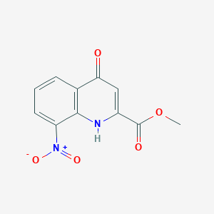 molecular formula C11H8N2O5 B107822 Methyl 8-nitro-4-oxo-1,4-dihydroquinoline-2-carboxylate CAS No. 16134-01-3