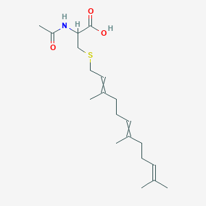 molecular formula C20H33NO3S B10782264 N-Acetyl-S-farnesyl-L-cysteine (AFC) 