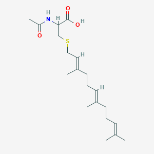 molecular formula C20H33NO3S B10782308 N-Acetyl-S-farnesyl-L-cysteine 