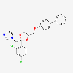 molecular formula C26H22Cl2N2O3 B10782390 Doconazole 
