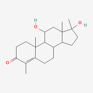 molecular formula C21H32O3 B10782414 Dimethylhydroxytestosterone 