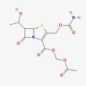 molecular formula C13H16N2O8S B10782459 Ritipenem acoxil 