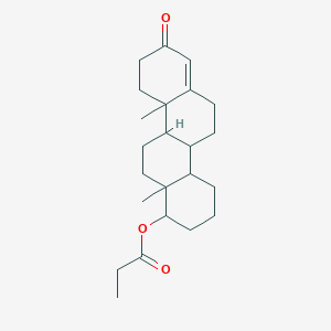 molecular formula C23H34O3 B10782479 D-Homostestosterone propionate 